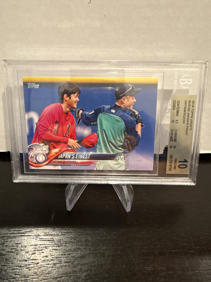 Shohei Ohtani/Ichiro 2018 Topps Update Japan's Finest, BGS 10 Pristine