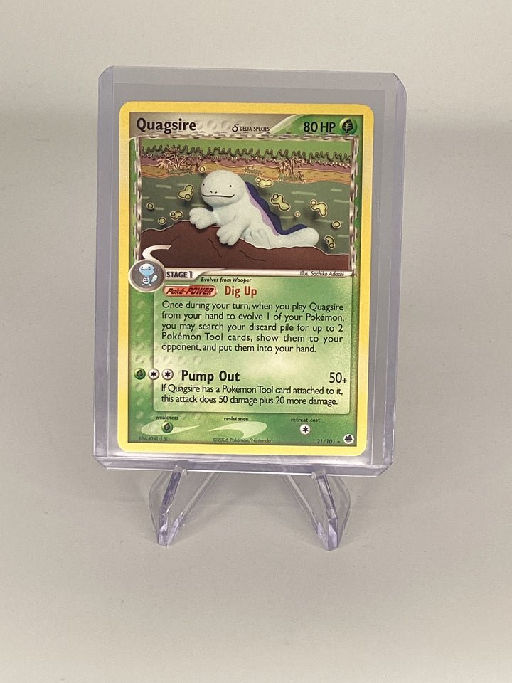 Pokemon TCG 2006 Quagsire Delta Species EX Dragon Frontiers, 21/101