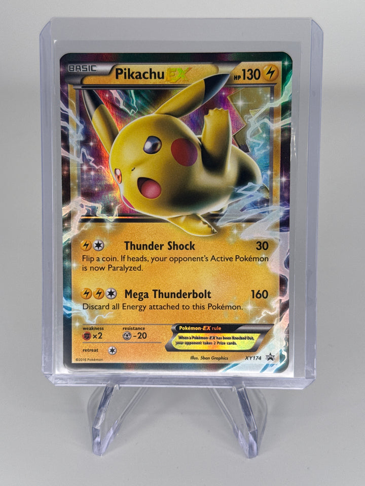 Pokemon TCG 2016 Pikachu EX Battle Heart Tins Black Star Promo, XY174