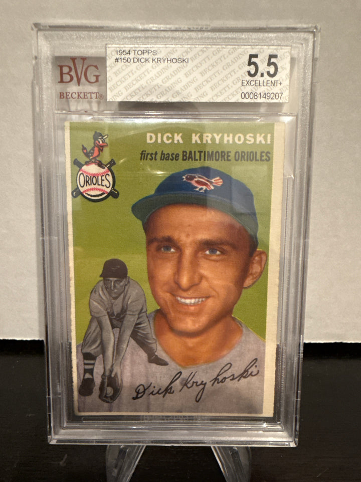 Dick Kryhoski 1954 Topps, BVG 5.5