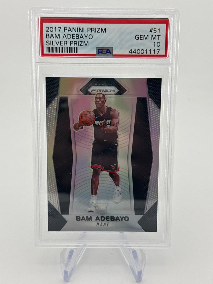 Bam Adebayo 2017 Panini Prizm Silver Prizm Rookie, PSA 10 Gem Mint