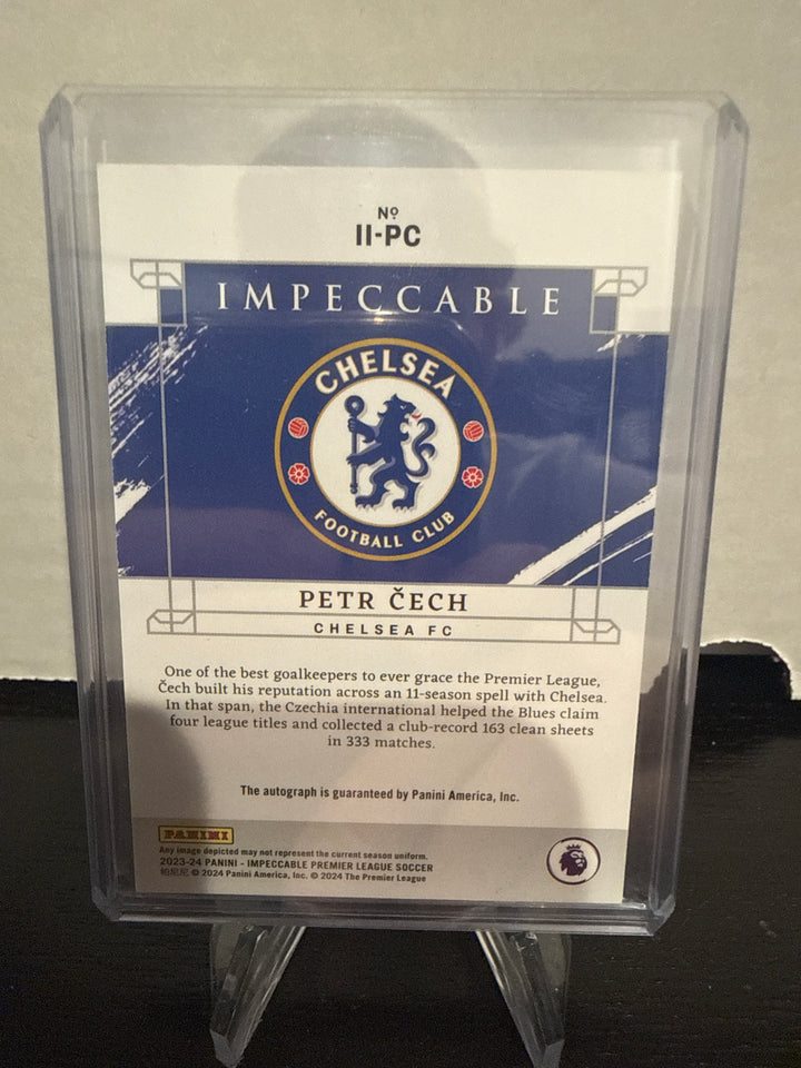 Petr Cech 2023-2024 Panini Impeccable Indelible Ink Auto, 43/99
