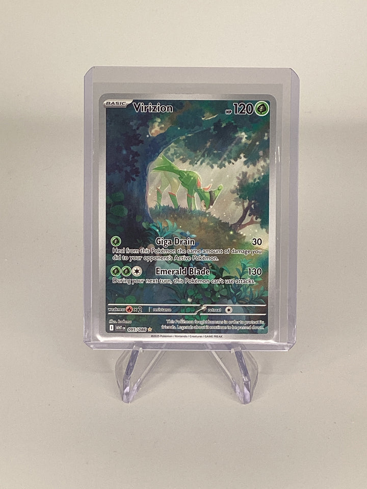 Pokemon TCG 2025 Virizion White Flare Full Art Illustration Rare, 095/086