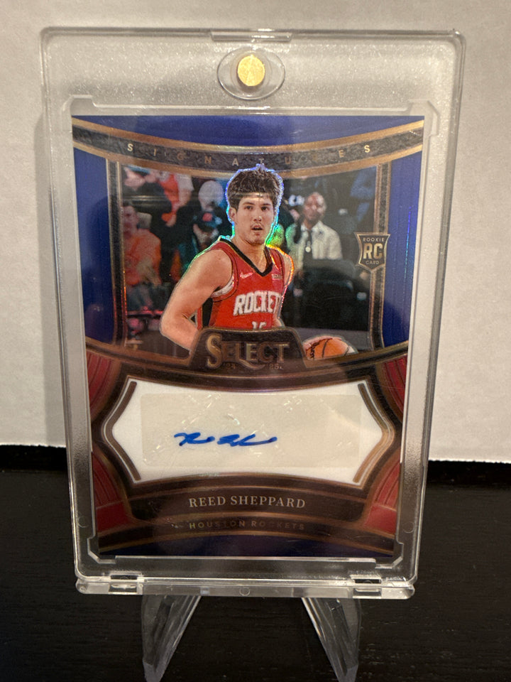 Reed Shepard 2025 Panini Select Rookie Auto Blue, 32/49