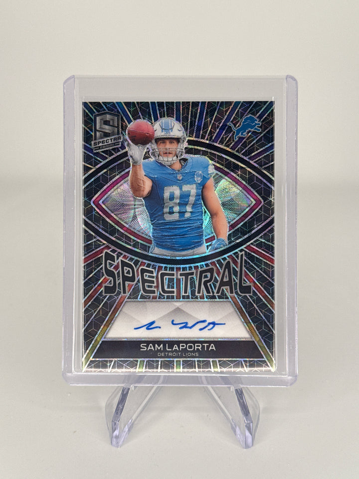 Sam Laporta 2023 Panini Spectra Spectral Meta Prizm Auto, 26/35