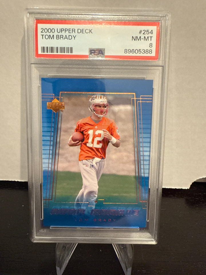 Tom Brady 2000 Upper Deck Star Rookie, PSA 8