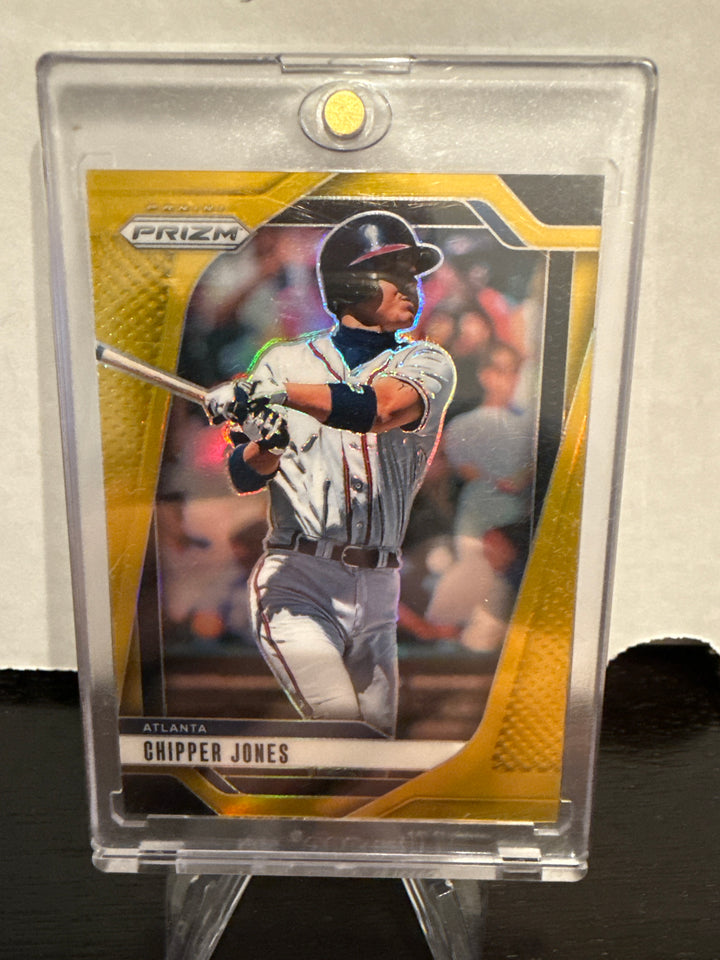 Chipper Jones 2025 Panini Prizm Gold, 02/10
