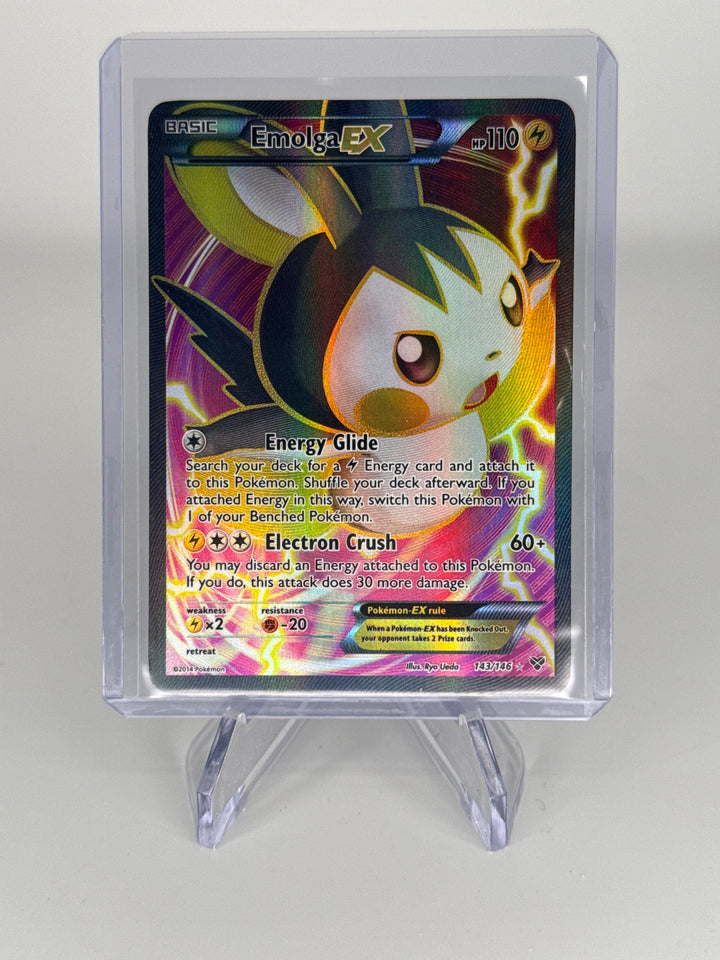 Pokemon TCG 2014 Emolga EX XY Base Set Full Art, 143/146