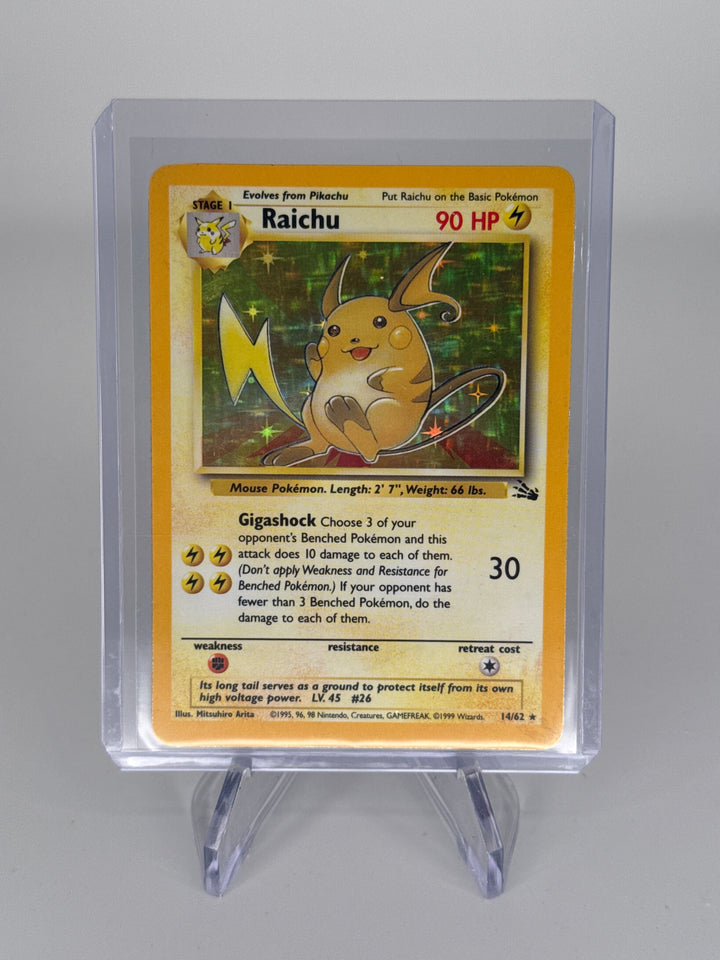 Pokemon TCG 1999 Raichu Fossil Holo, 14/62