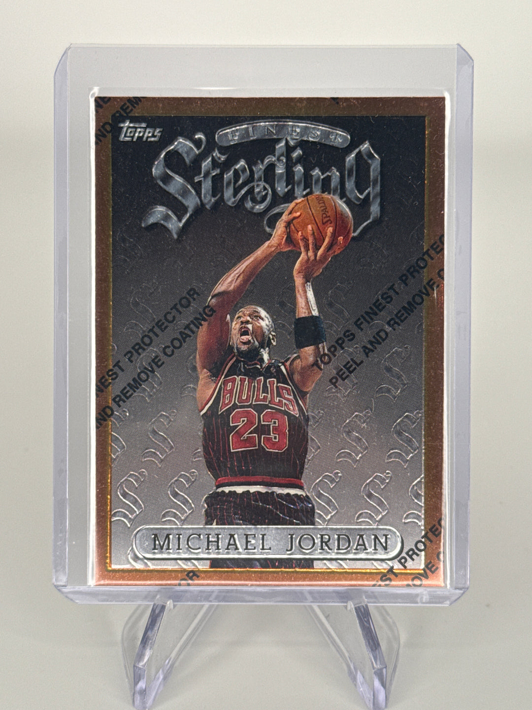 Michael Jordan 1996 Topps Finest Sterling, w/coating