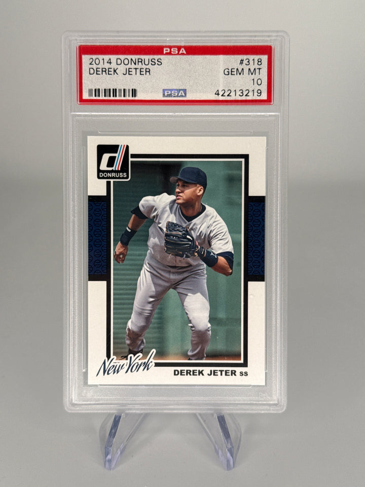 Derek Jeter 2014 Panini Donruss, PSA 10 Gem Mint