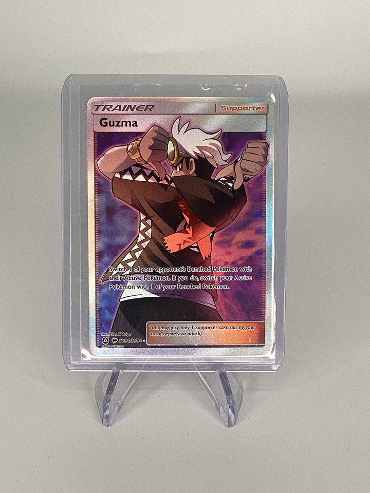 Pokemon TCG 2019 Guzma Trainer Hidden Fates Ultra Rare Full Art, SV84/SV94