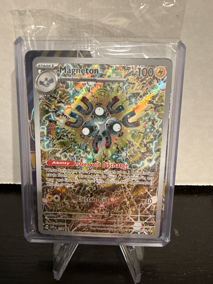 Pokemon TCG 2024 Magneton Surging Sparks Black Star Sealed Promo, 159