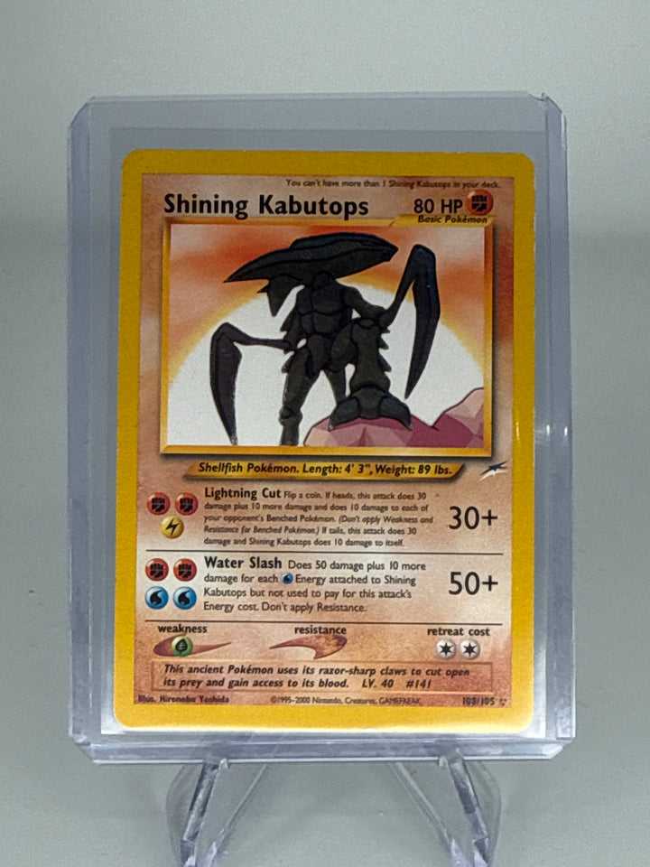 Pokemon TCG 2002 Shining Kabutops Neo Destiny Holo, 108/105
