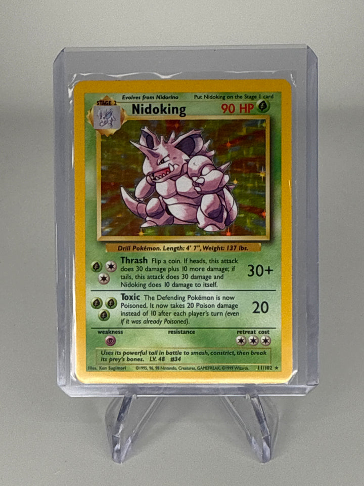 Pokemon TCG 1999 Nidoking Base Set Holo, 11/102