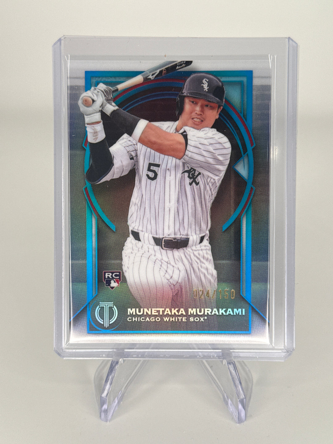 Munetaka Murakami 2026 Topps Tribute Blue Refractor Rookie, 024/150