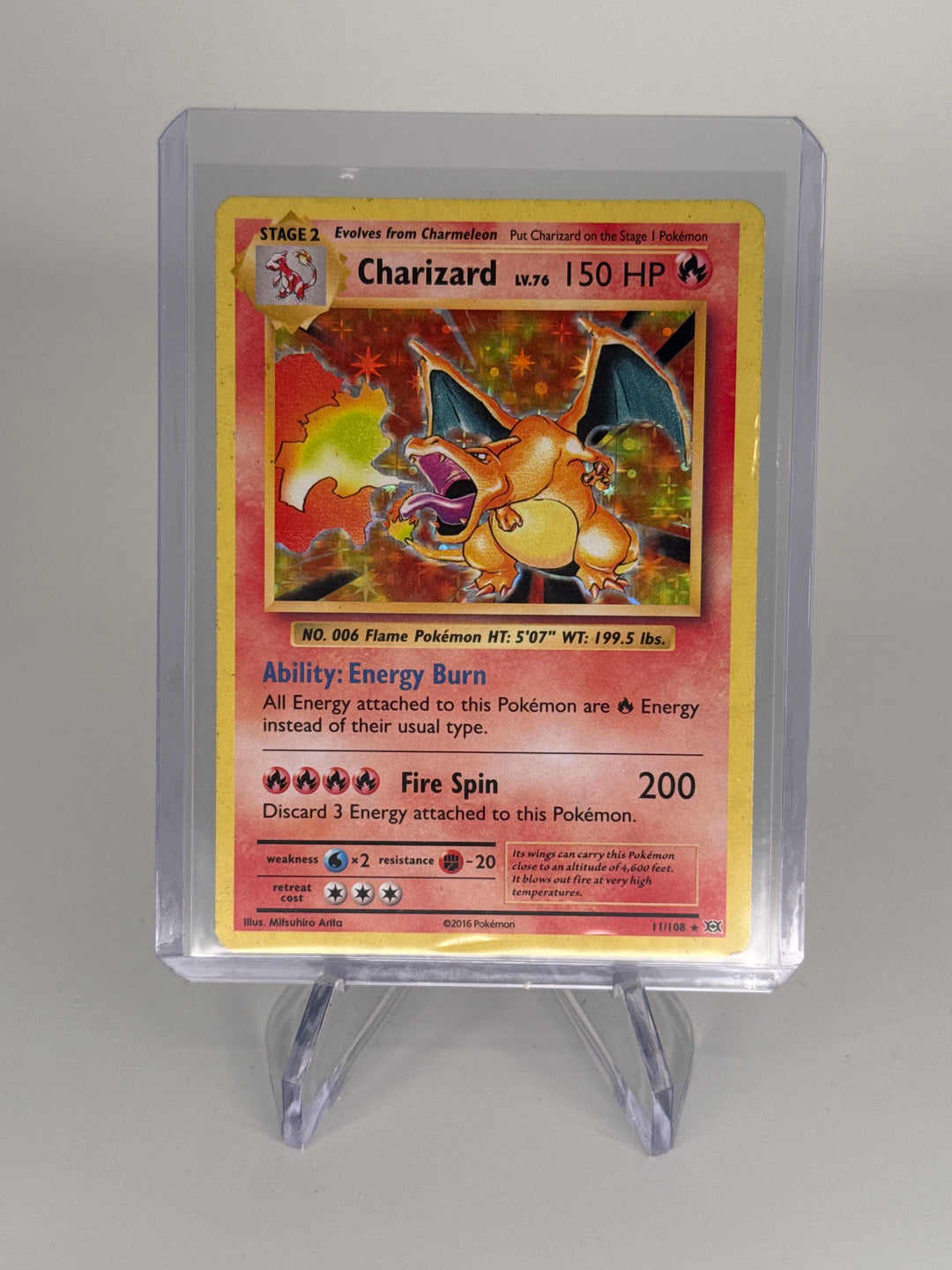Pokemon TCG 2016 Charizard Evolutions Rare Holo, 11/108