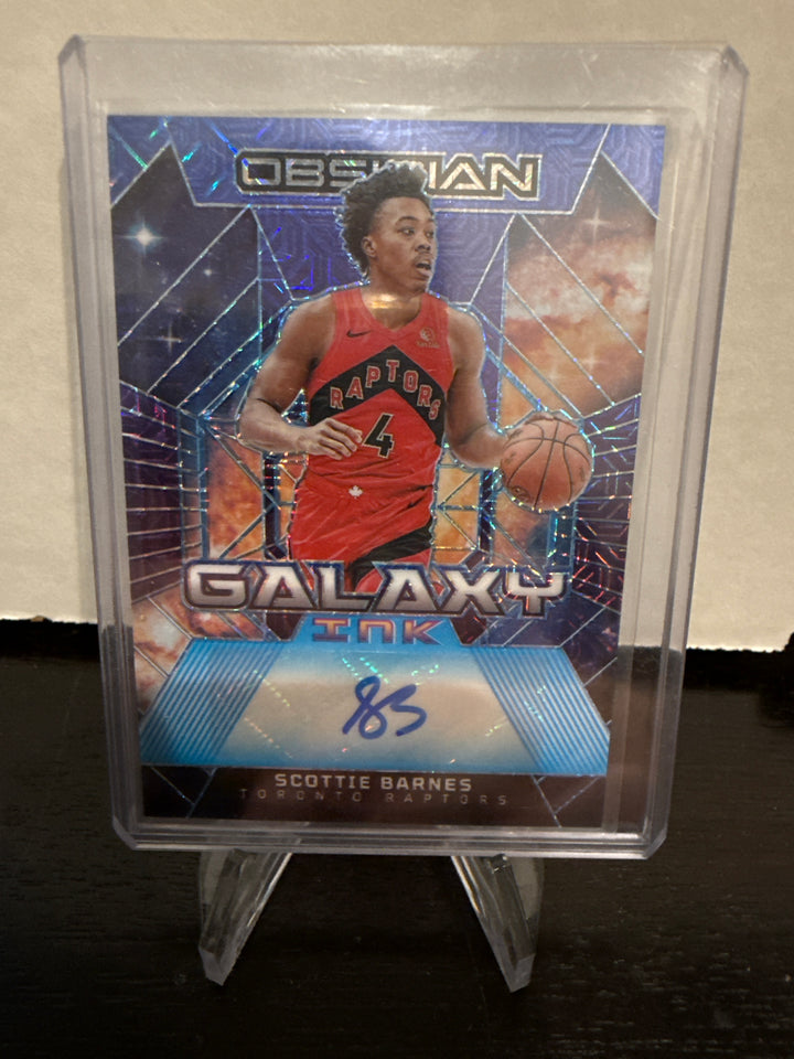 Scottie Barnes 2024 Panini Obsidian Galaxy Ink Deep Sea Mojo Auto, 1/5