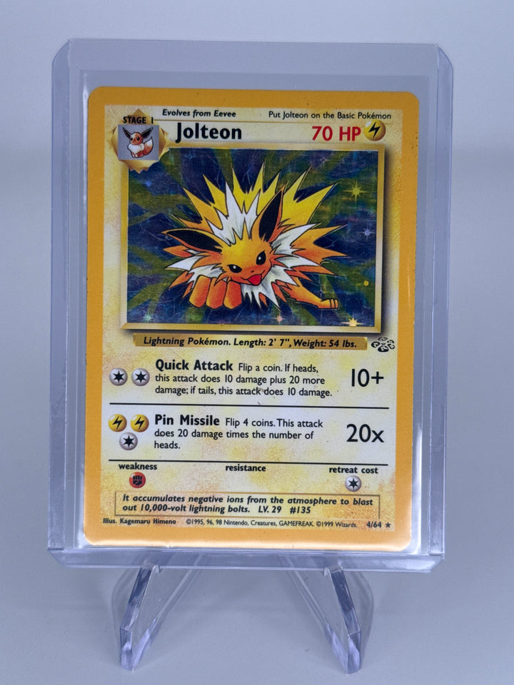 Pokemon TCG 1999 Jolteon Jungle Set Holo, 4/64