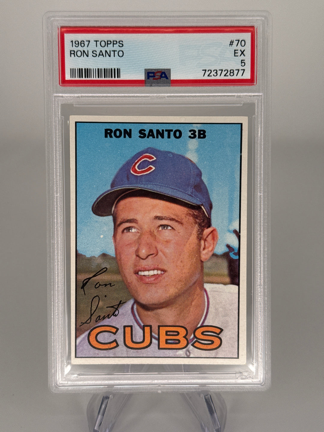 Ron Santo 1967 Topps, PSA 5