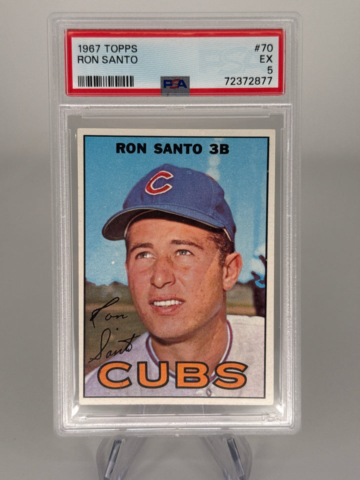 Ron Santo 1967 Topps, PSA 5