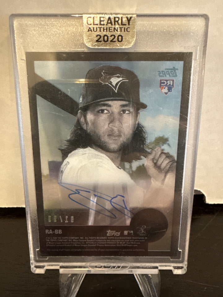 Bo Bichette 2020 Topps Clearly Authentic Rookie Autograph, 91/99