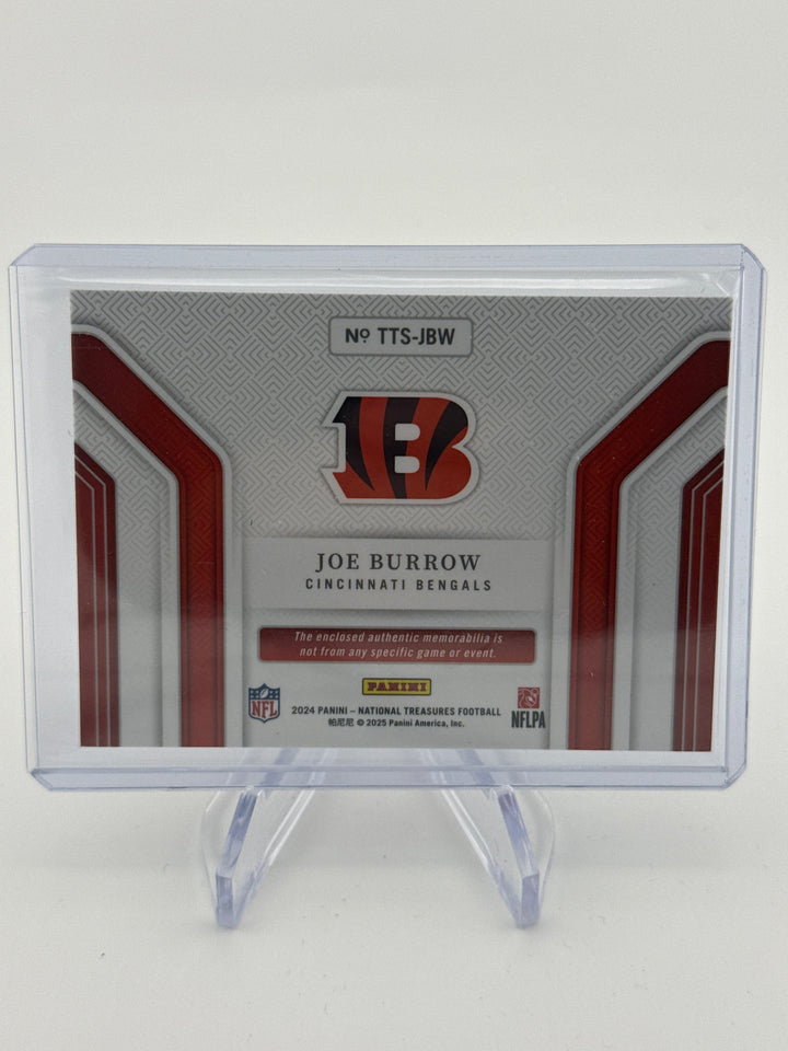 Joe Burrow 2024 Panini National Treasures Tremendous Treasures Relic, 27/99