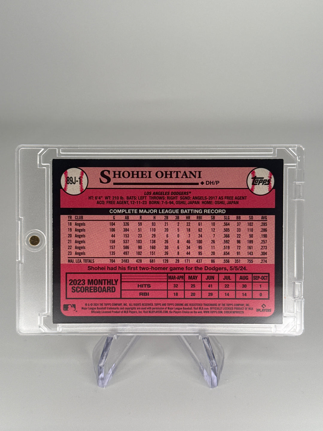 Shohei Ohtani 2024 Topps Japan Edition Koi Fish SP