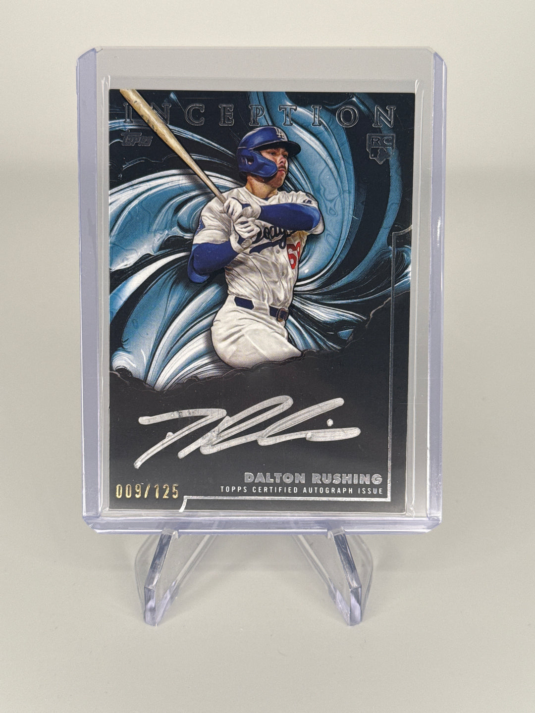 Dalton Rushing 2025 Topps Inception Silver Signings Rookie Auto, 009/125