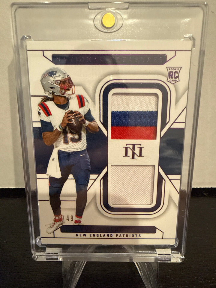 Joe Milton 2024 Panini National Treasures Dual Rookie Relic, 30/49