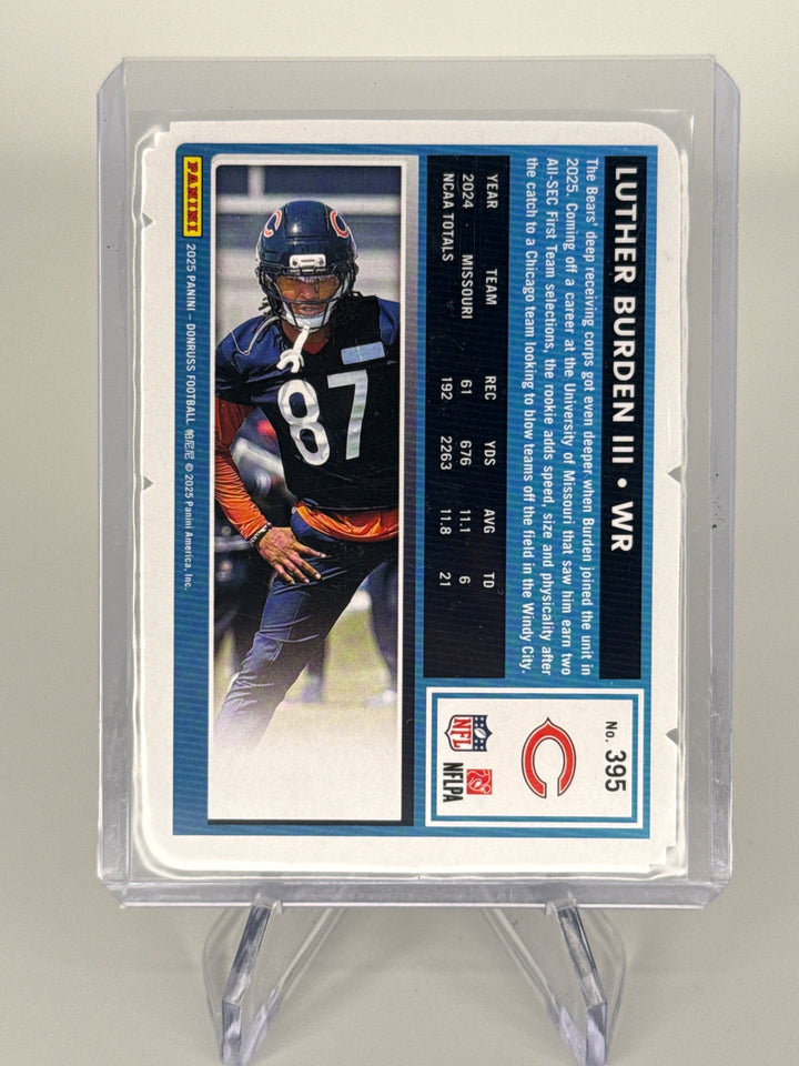 Luther Burden 2025 Panini Donruss Gold Die Cut Rookie, 11/25