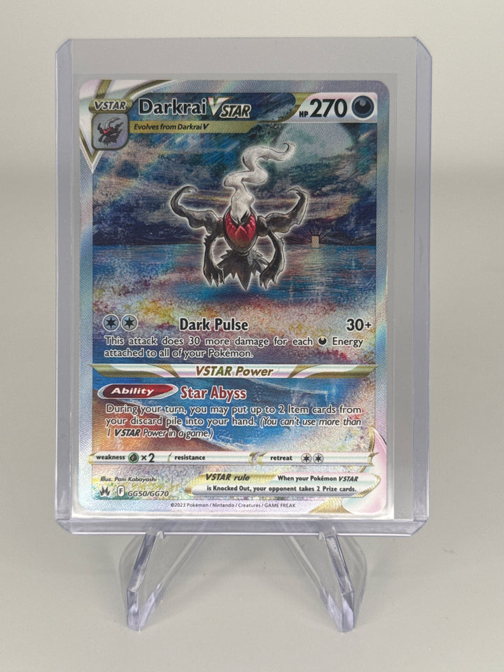Pokemon TCG 2023 Darkrai Vstar Crown Zenith Galarian Gallery Full Art Holofoil, GG50/GG70