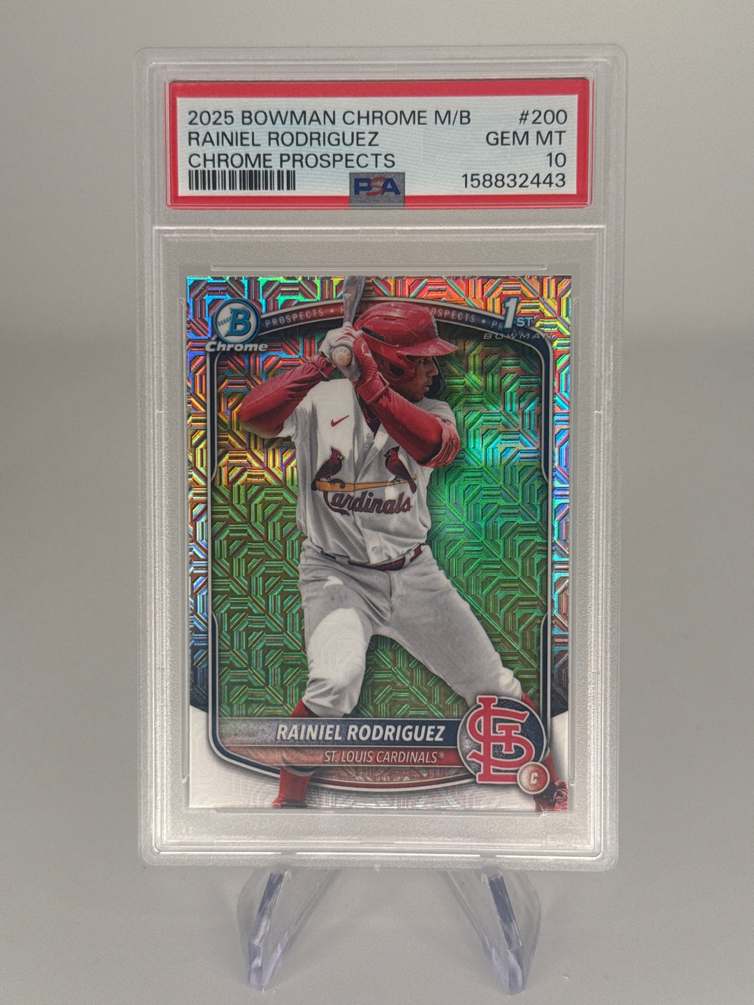 Rainiel Rodriguez 2025 Bowman Chrome Mega 1st, PSA 10 Gem Mint