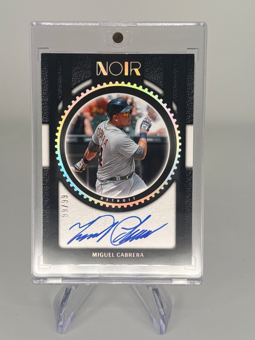 Miguel Cabrera 2026 Panini Immaculate NOIR Auto, 99/99