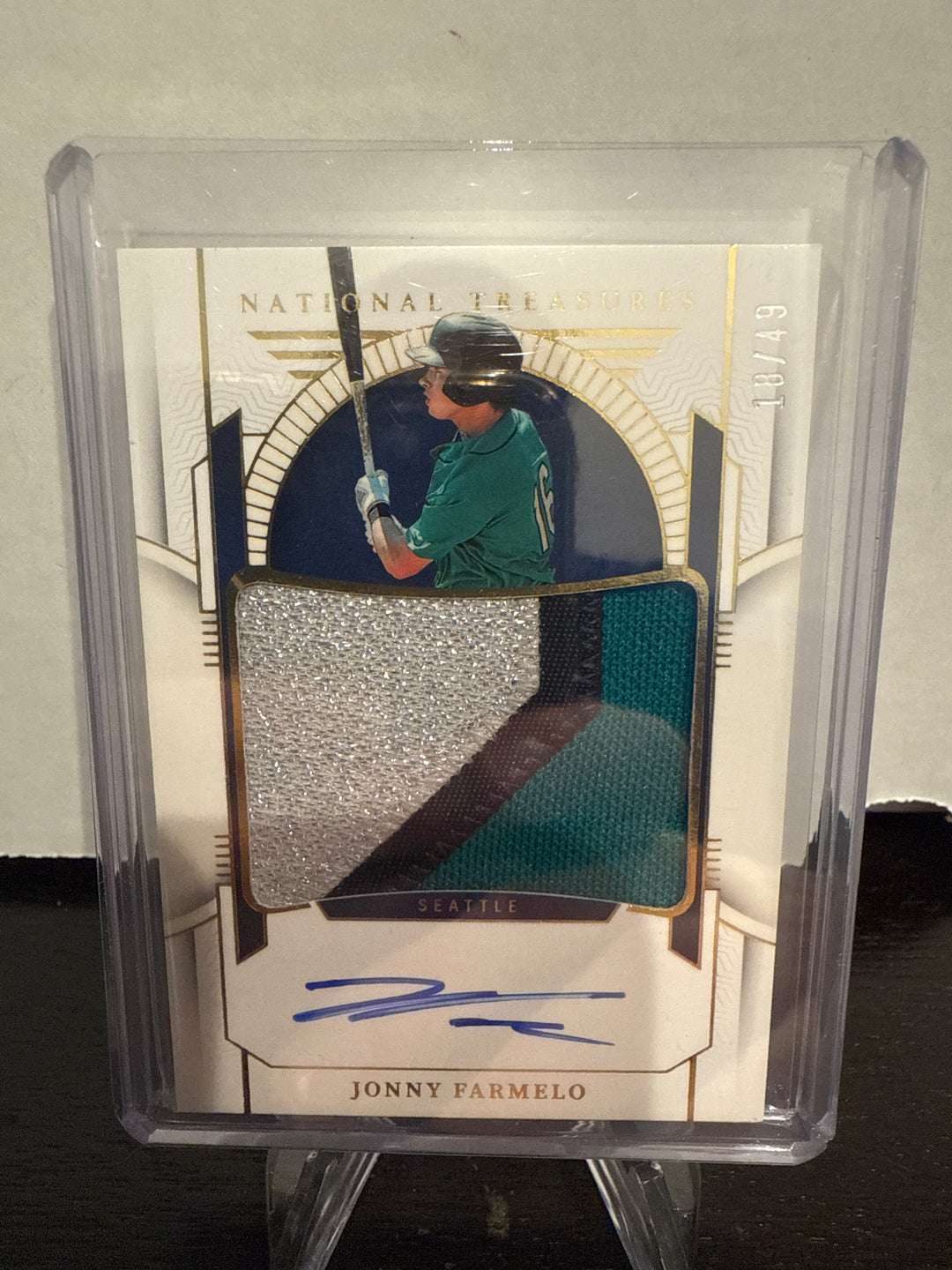 Jonny Farmelo 2024 Panini National Treasures Rookie Patch Auto, 18/49