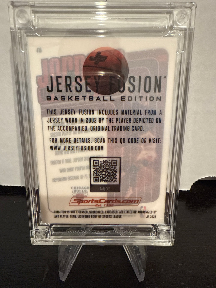 Michael Jordan 2025 Jersey Fusion Player Used Jersey Swatch