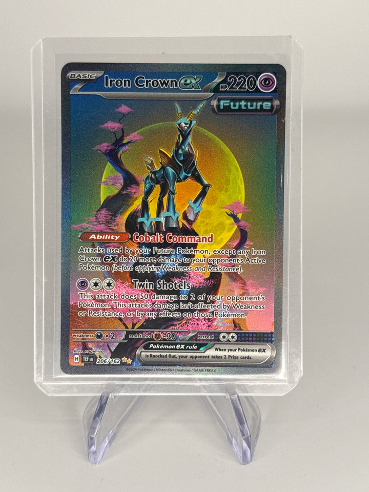 Pokemon TCG 2024 Iron Crown EX Temporal Forces Special Illustration Rare, 206/162