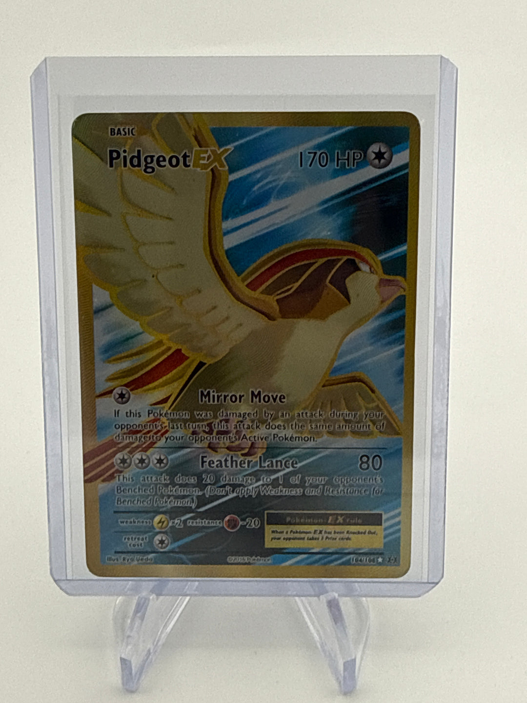 Pokemon TCG 2016 Pidgeot EX XY Evolutions Full Art, 104/108