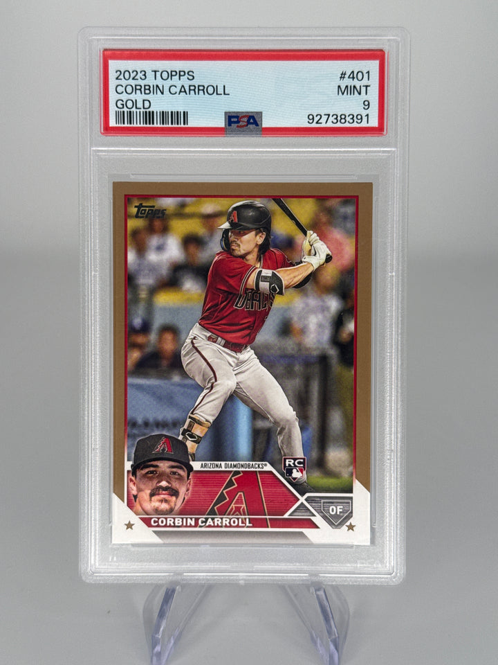 Corbin Carroll 2023 Topps Series 2 Gold Rookie, 0433/2023, PSA 9 Mint