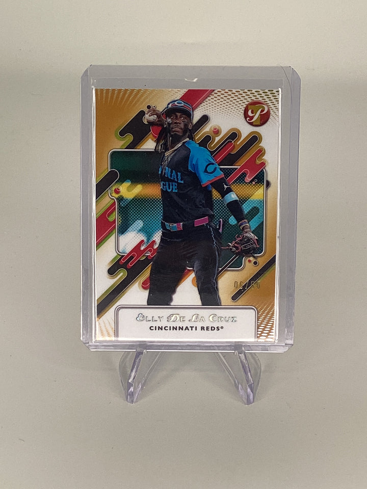 Elly De La Cruz 2025 Topps Pristine All-Star Game Gold Refractor, 06/50