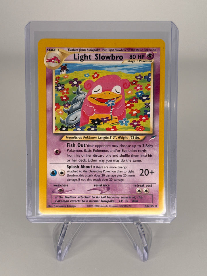 Pokemon TCG 2002 Light Slowbro Neo Destiny, 51/105