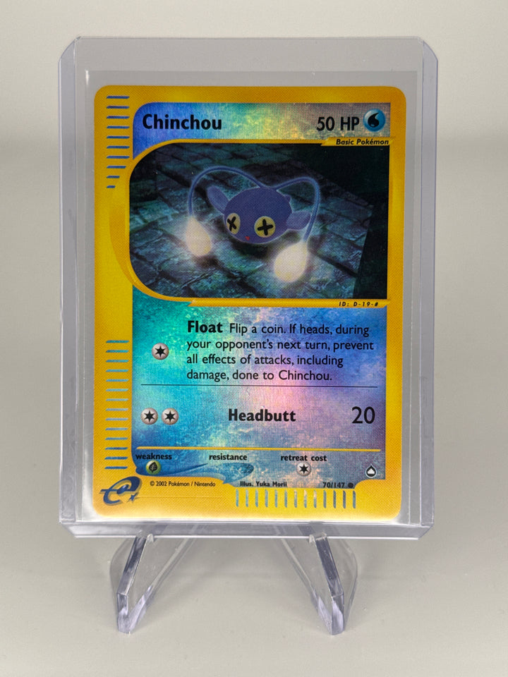 Pokemon TCG 2002 Chinchou Aquapolis Reverse Holo, 70/147