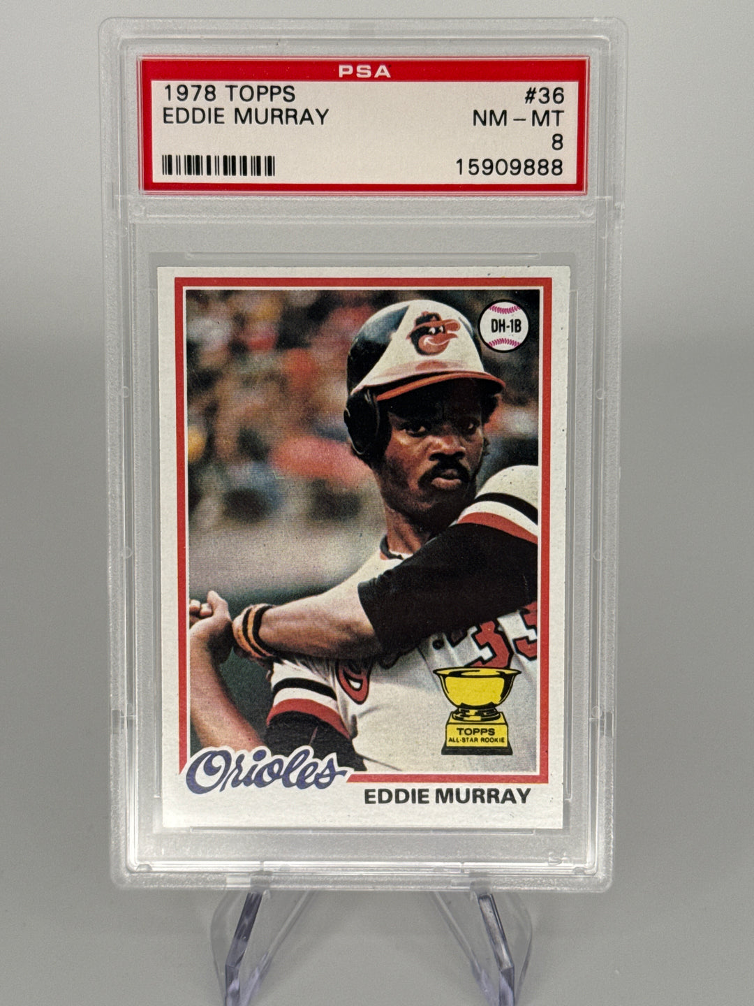 Eddie Murray 1978 Topps All-Star Rookie, PSA 8