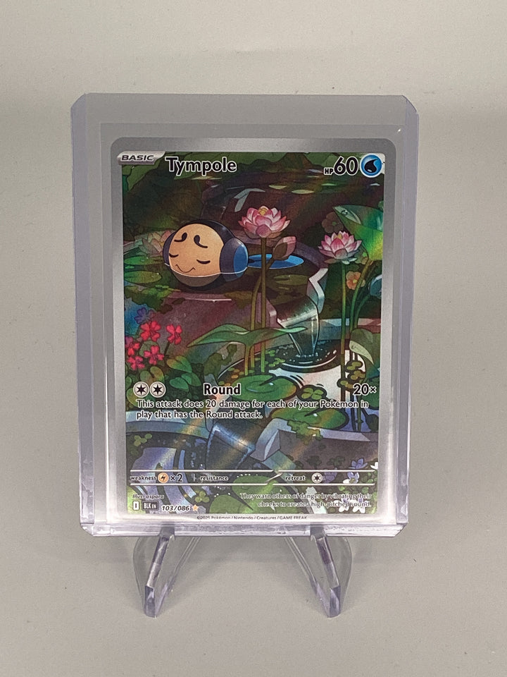 Pokemon TCG 2025 Tympole Black Bolt Full Art Illustration Rare, 103/086