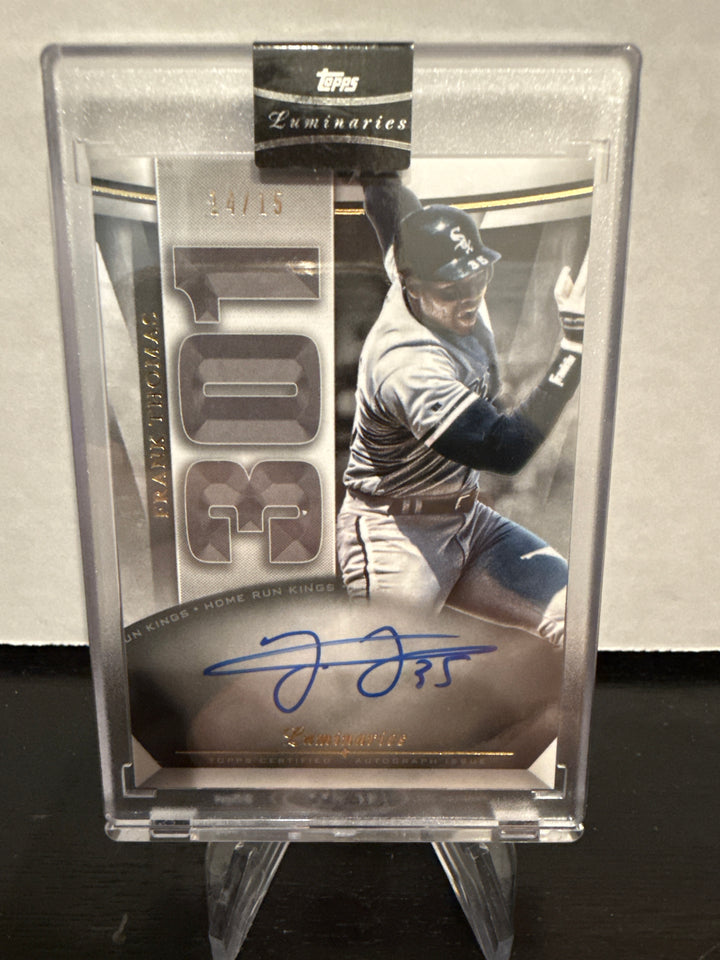 Frank Thomas 2021 Topps Luminaries Home Run Kings Auto, 14/15