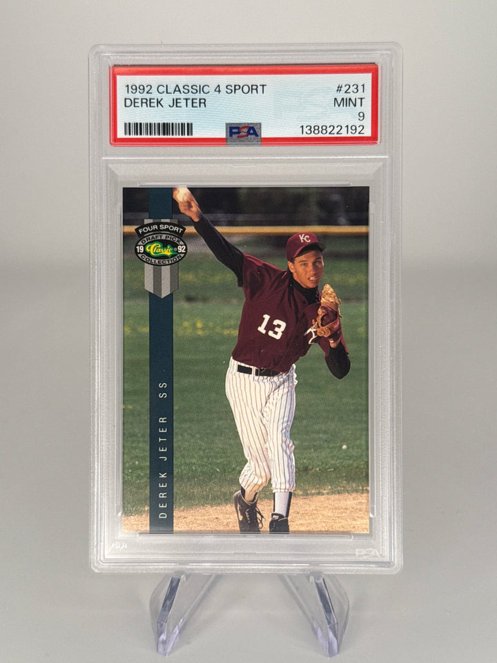 Derek Jeter 1992 Classic 4 Sport, PSA 9 Mint