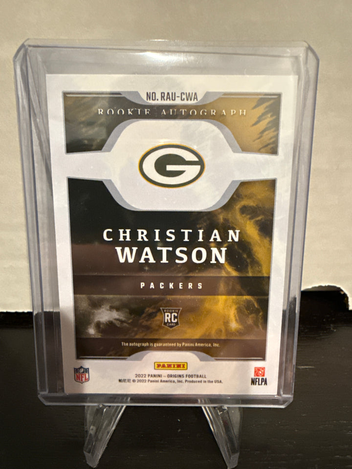 Christian Watson 2022 Panini Origins Rookie Auto