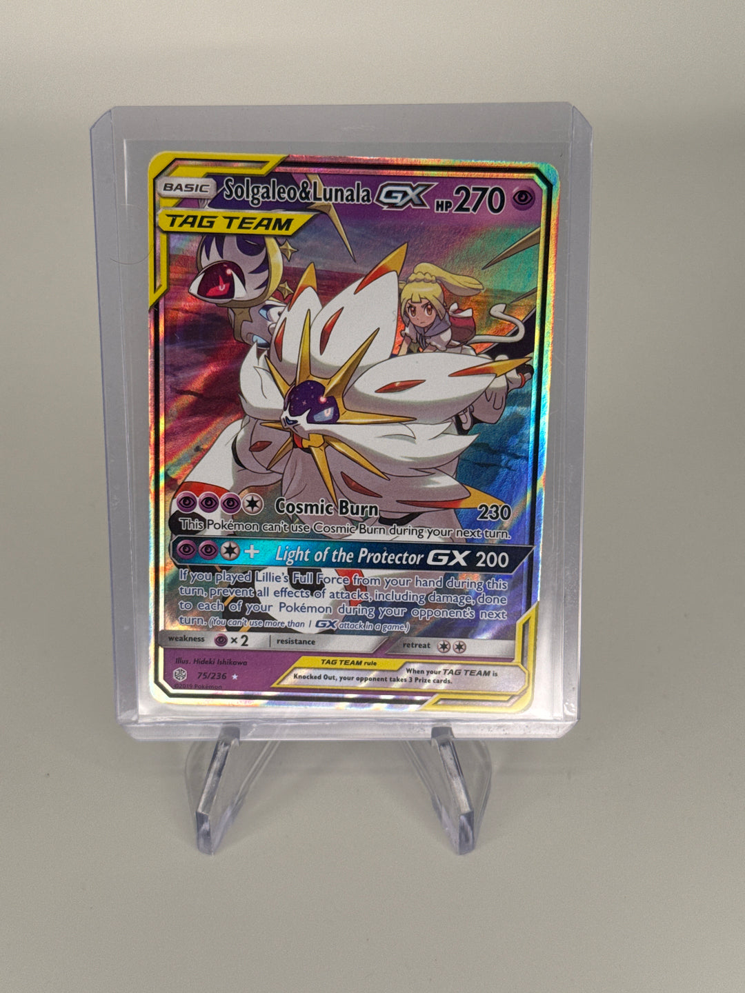 Pokemon TCG 2019 Solgaleo & Lunala GX Tag Team Sun & Moon Cosmic Eclipse, 75/236