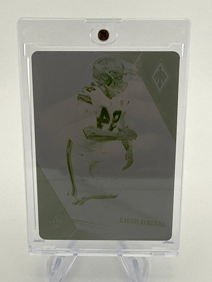 Cameron Jordan 2019 Panini Phoenix 1 of 1 Printing Plate