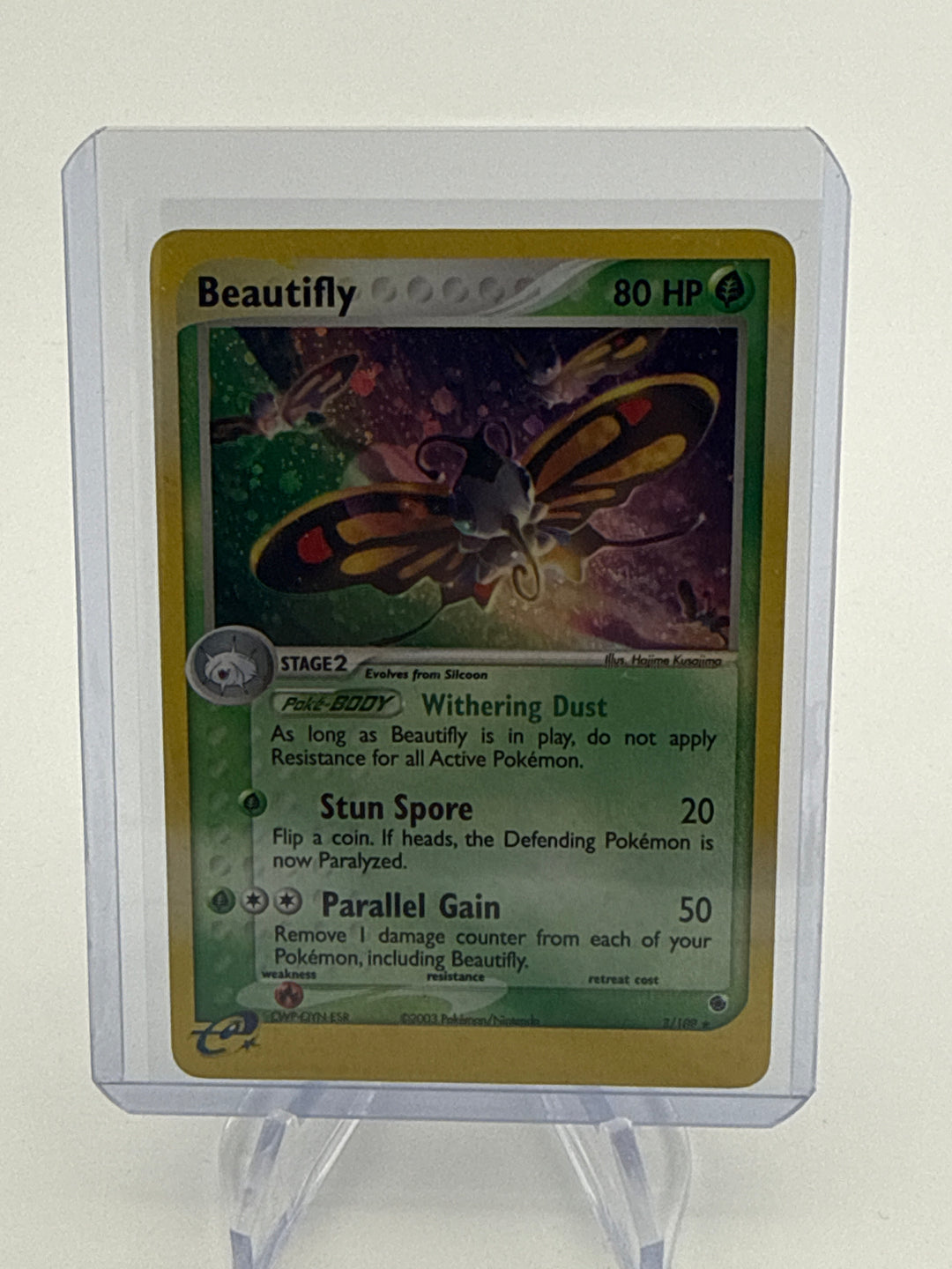 Pokemon TCG 2003 Beautifly EX Ruby & Saphire Holo, 2/109